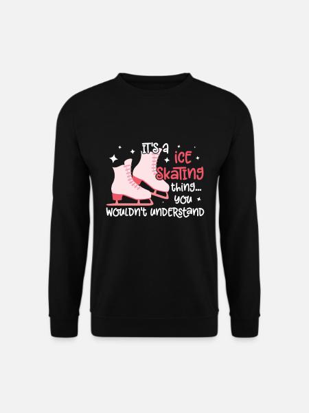 Eislaufen - Unisex Pullover - Schwarz