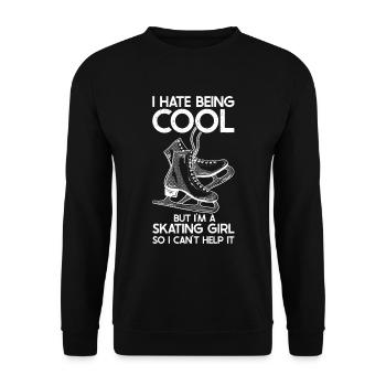 Patinage - Sweat-shirt Unisexe - noir - Devant - Alina (178cm) & Michal (187cm)