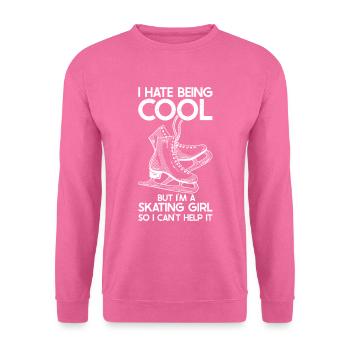 Eislaufen - Unisex Pullover - Pink - Vorne
