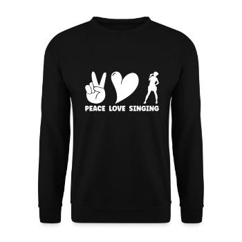 Chanter - Sweat-shirt Unisexe - noir - Devant - Alina (178cm) & Michal (187cm)