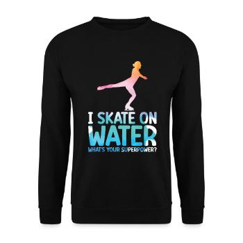 Eislaufen - Unisex Pullover - Schwarz - Vorne - Alina (178cm) & Michal (187cm)