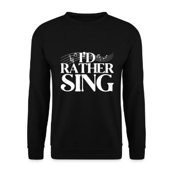 Chanter - Sweat-shirt Unisexe - noir - Devant - Alina (178cm) & Michal (187cm)