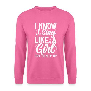 Sing - Unisex Sweatshirt - pink - Front