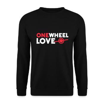 Unicycle - Unisex Sweatshirt - black - Front - Alina (178cm) & Michal (187cm)