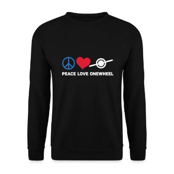 Unicycle - Unisex Sweatshirt - black - Front - Alina (178cm) & Michal (187cm)