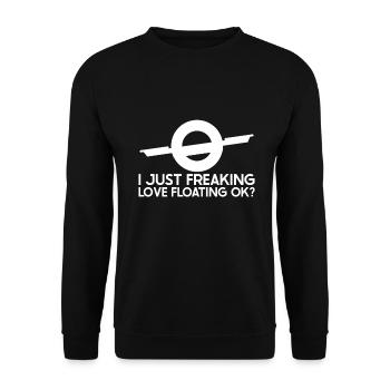 Unicycle - Unisex Sweatshirt - black - Front - Alina (178cm) & Michal (187cm)