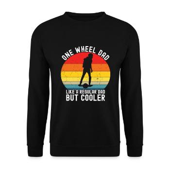 Unicycle - Unisex Sweatshirt - black - Front - Alina (178cm) & Michal (187cm)