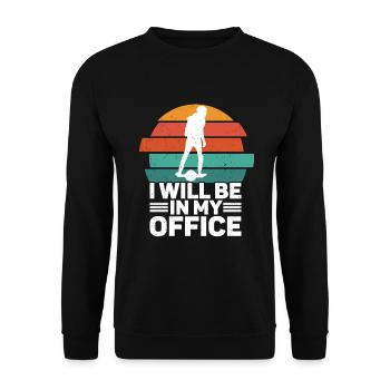 Unicycle - Unisex Sweatshirt - black - Front - Alina (178cm) & Michal (187cm)