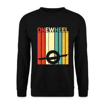 Unicycle - Unisex Sweatshirt - black - Front - Alina (178cm) & Michal (187cm)