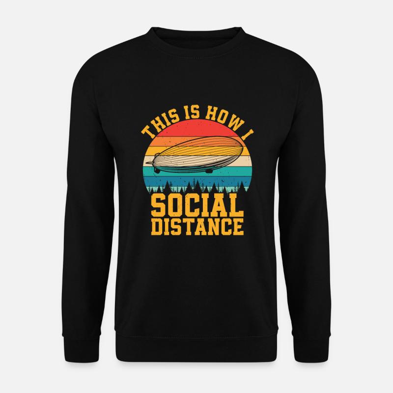 Zeppelin - Unisex Pullover - Schwarz