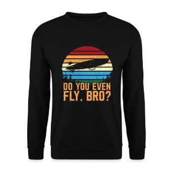 Zeppelin - Unisex Pullover - Schwarz - Vorne - Alina (178cm) & Michal (187cm)
