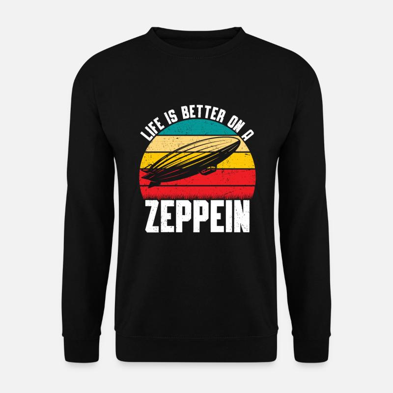 Zeppelin - Unisex Pullover - Schwarz