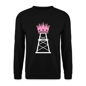 Oilfield - Unisex Sweatshirt - black - Front - Alina (178cm) & Michal (187cm)