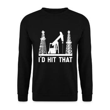 Oilfield - Unisex Sweatshirt - black - Front - Alina (178cm) & Michal (187cm)