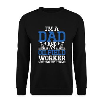 Oilfield - Unisex Sweatshirt - black - Front - Alina (178cm) & Michal (187cm)