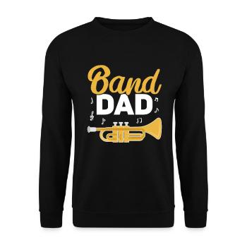 Trumpet - Unisex Sweatshirt - black - Front - Alina (178cm) & Michal (187cm)