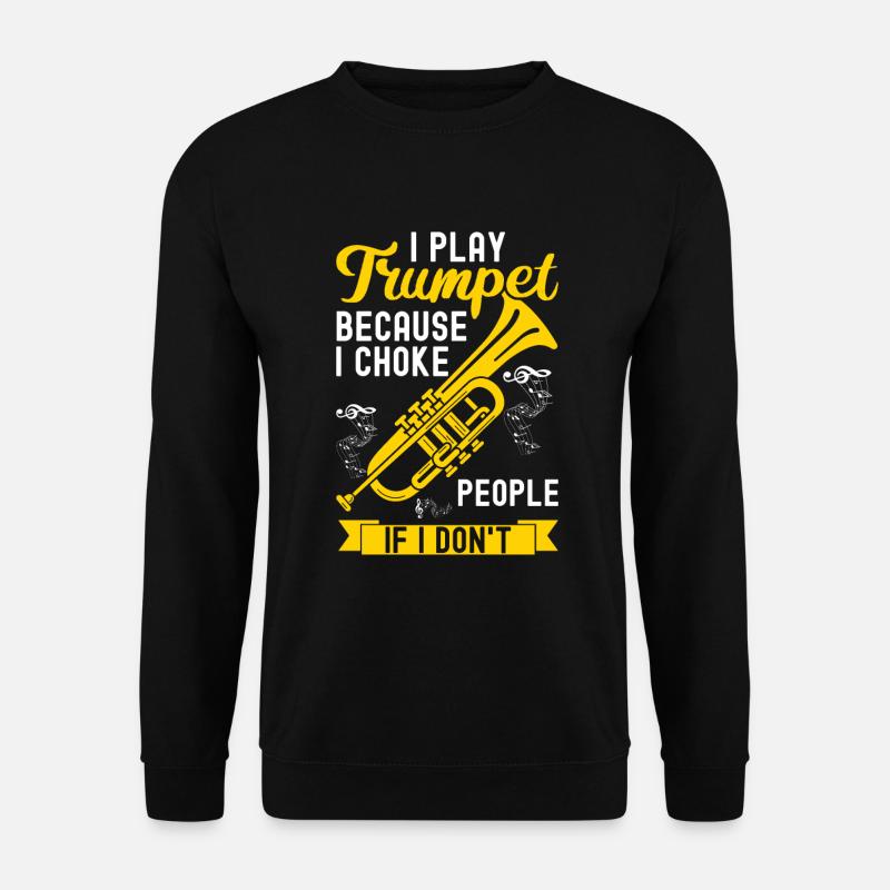 Trompete - Unisex Pullover - Schwarz