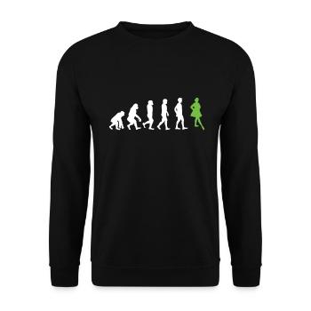 Danse irlandaise - Sweat-shirt Unisexe - noir - Devant - Alina (178cm) & Michal (187cm)