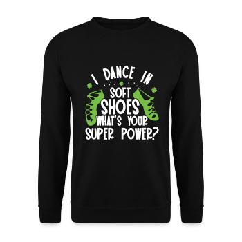 Danse irlandaise - Sweat-shirt Unisexe - noir - Devant - Alina (178cm) & Michal (187cm)