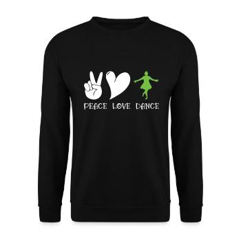 Danse irlandaise - Sweat-shirt Unisexe - noir - Devant - Alina (178cm) & Michal (187cm)