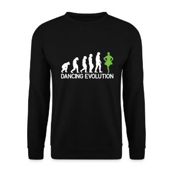 Danse irlandaise - Sweat-shirt Unisexe - noir - Devant - Alina (178cm) & Michal (187cm)