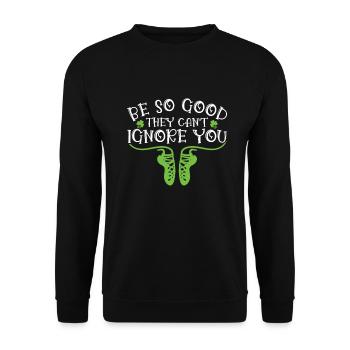 Irish Dance - Unisex Sweatshirt - black - Front - Alina (178cm) & Michal (187cm)