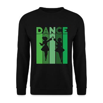 Irish Dance - Unisex Sweatshirt - black - Front - Alina (178cm) & Michal (187cm)