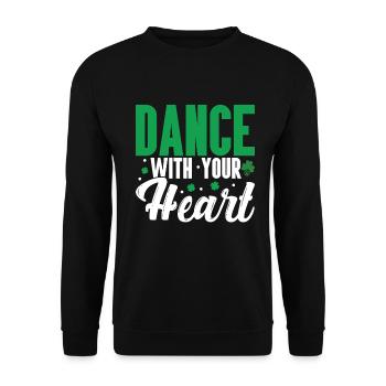 Irish Dance - Unisex Sweatshirt - black - Front - Alina (178cm) & Michal (187cm)