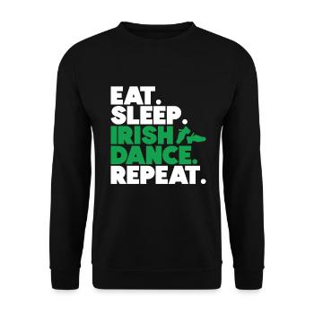 Irish Dance - Unisex Sweatshirt - black - Front - Alina (178cm) & Michal (187cm)