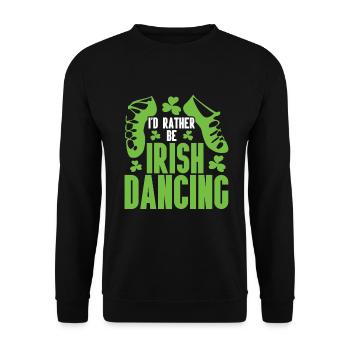 Danse irlandaise - Sweat-shirt Unisexe - noir - Devant - Alina (178cm) & Michal (187cm)