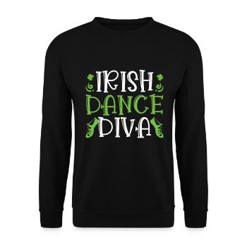 Danse irlandaise - Sweat-shirt Unisexe - noir - Devant - Alina (178cm) & Michal (187cm)