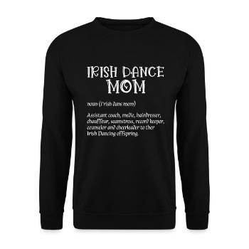 Danse irlandaise - Sweat-shirt Unisexe - noir - Devant - Alina (178cm) & Michal (187cm)