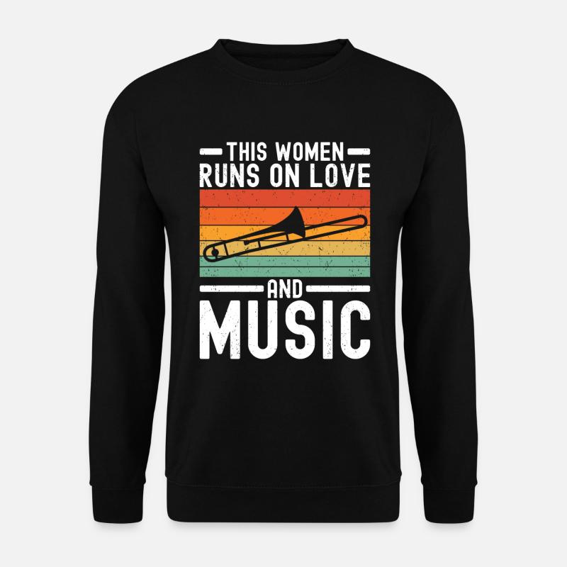 Trombone - Unisex Sweatshirt - black