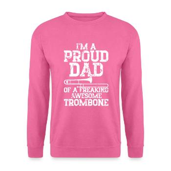 Trombone - Sweat-shirt Unisexe - rose - Devant