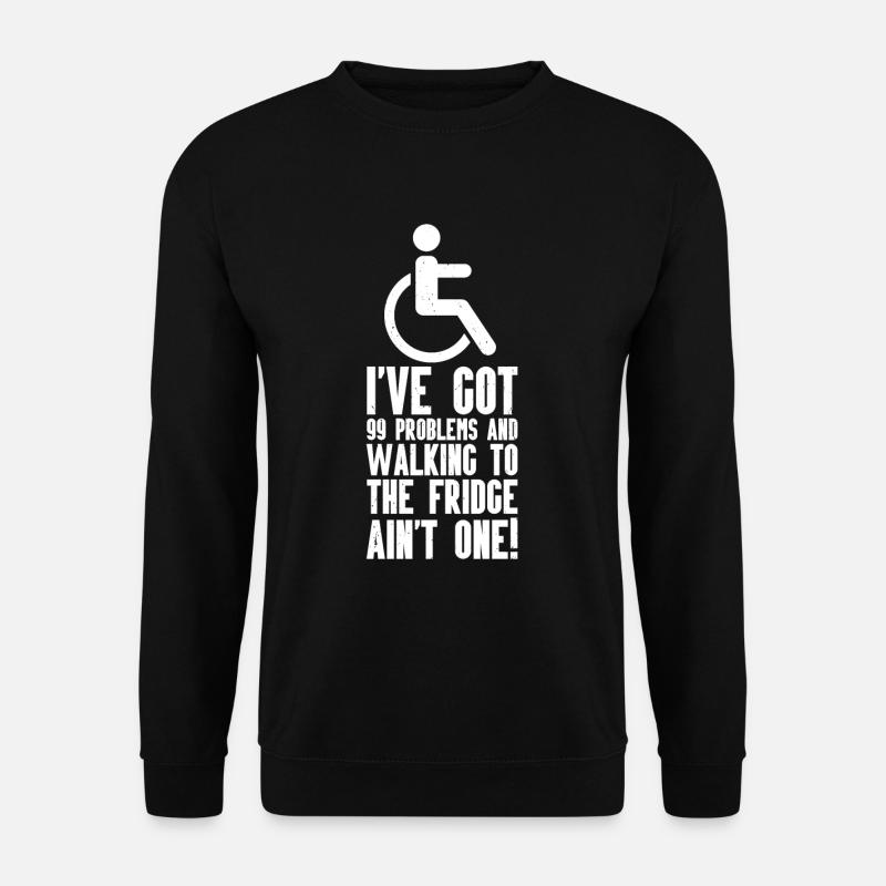 Rollstuhl - Unisex Pullover - Schwarz