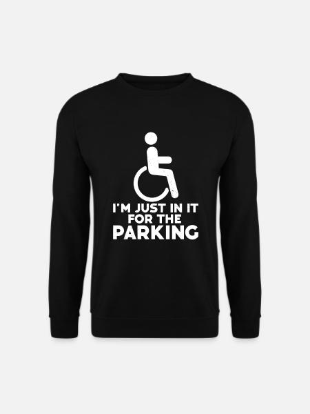 Fauteuil roulant - Sweat-shirt Unisexe - noir