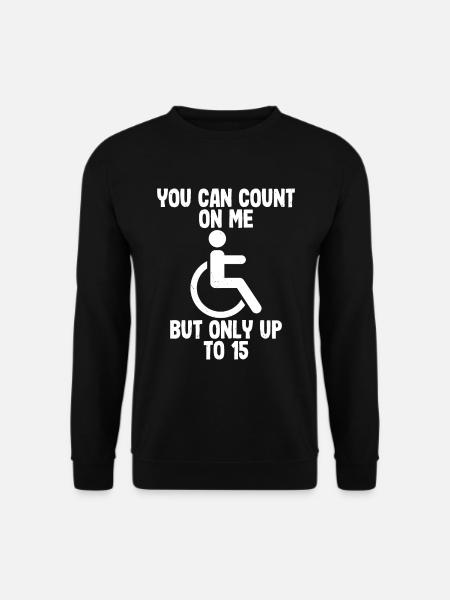 Rollstuhl - Unisex Pullover - Schwarz