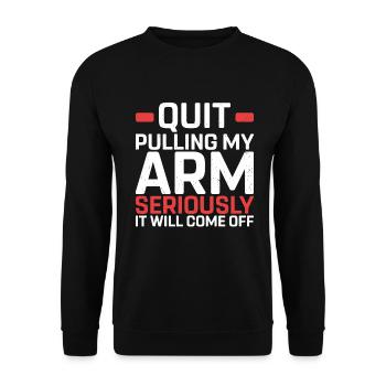 Amputation - Unisex Sweatshirt - black - Front - Alina (178cm) & Michal (187cm)