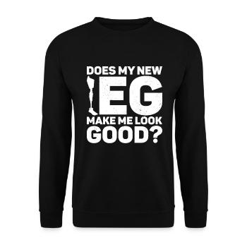 Amputation - Unisex Sweatshirt - black - Front - Alina (178cm) & Michal (187cm)