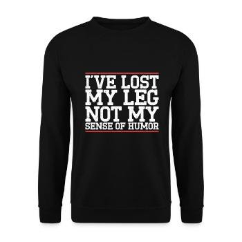 Amputation - Unisex Sweatshirt - black - Front - Alina (178cm) & Michal (187cm)