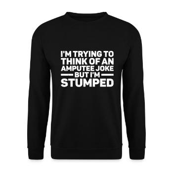 Amputation - Unisex Sweatshirt - black - Front - Alina (178cm) & Michal (187cm)