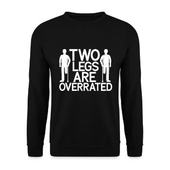 Amputation - Unisex Pullover - Schwarz - Vorne - Alina (178cm) & Michal (187cm)