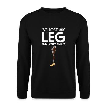 Amputation - Unisex Sweatshirt - black - Front - Alina (178cm) & Michal (187cm)