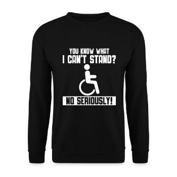 Amputation - Unisex Sweatshirt - black - Front - Alina (178cm) & Michal (187cm)