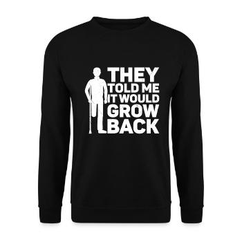 Amputation - Unisex Sweatshirt - black - Front - Alina (178cm) & Michal (187cm)