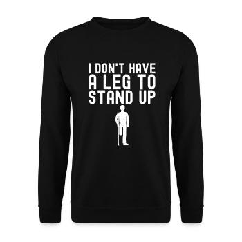 Amputation - Unisex Sweatshirt - black - Front - Alina (178cm) & Michal (187cm)