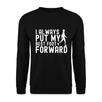 Amputation - Unisex Sweatshirt - black - Front - Alina (178cm) & Michal (187cm)