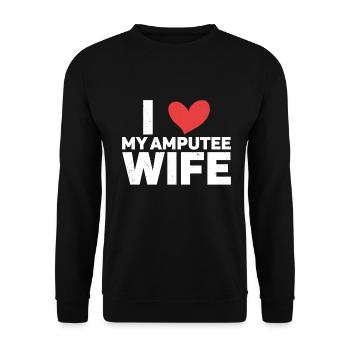 Amputation - Unisex Sweatshirt - black - Front - Alina (178cm) & Michal (187cm)