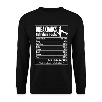 Break Dancing - Unisex Sweatshirt - black - Front - Alina (178cm) & Michal (187cm)