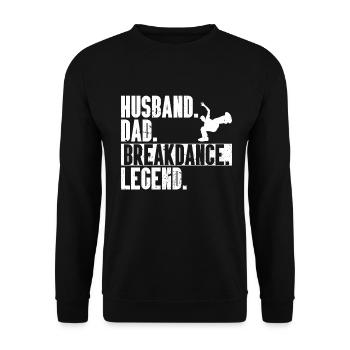 Break Dancing - Unisex Sweatshirt - black - Front - Alina (178cm) & Michal (187cm)